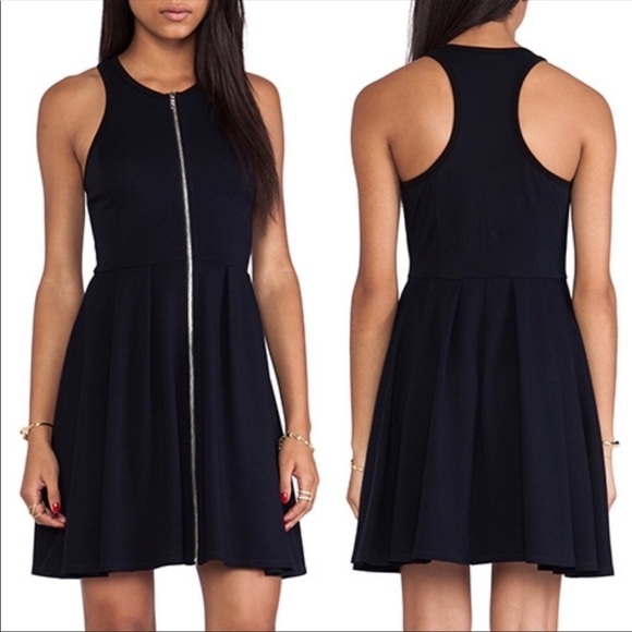 Bailey 44 | Racerback Sporty Fit/Flare Navy Mini Dress From Revolve Small - Picture 1 of 15
